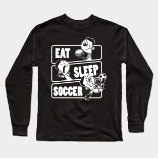 Eat Sleep Soccer - Football player Gift print Long Sleeve T-Shirt